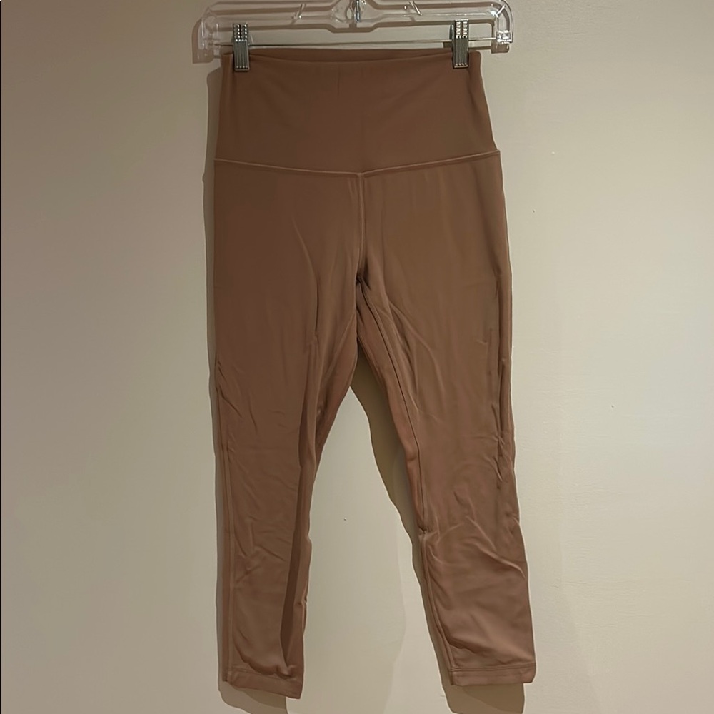 Lululemon High-Waisted Tan Leggings - Size 6